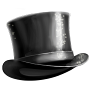 Чёрно-белая шляпа